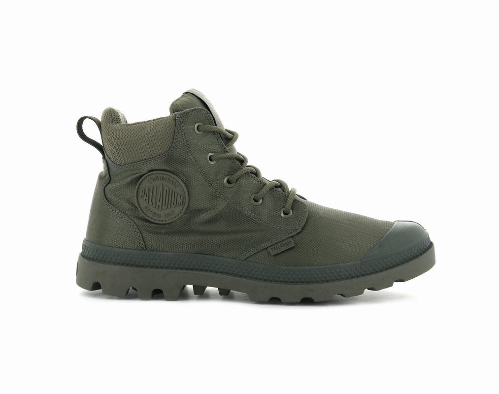 Palladium Pampa Cuff Recycle Wp+ Mens Waterproof Boots Green Australia [FWXICA-761]